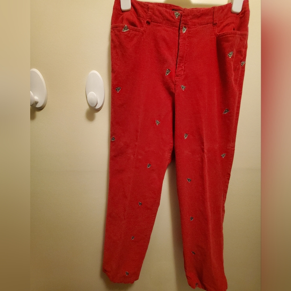 Just in time for Christmas Casablanca Red Corduroy Pants size 8